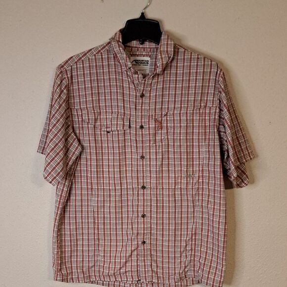 Mountain Khakis Red Plaid Men's Shirt size large - Picture 1 of 7